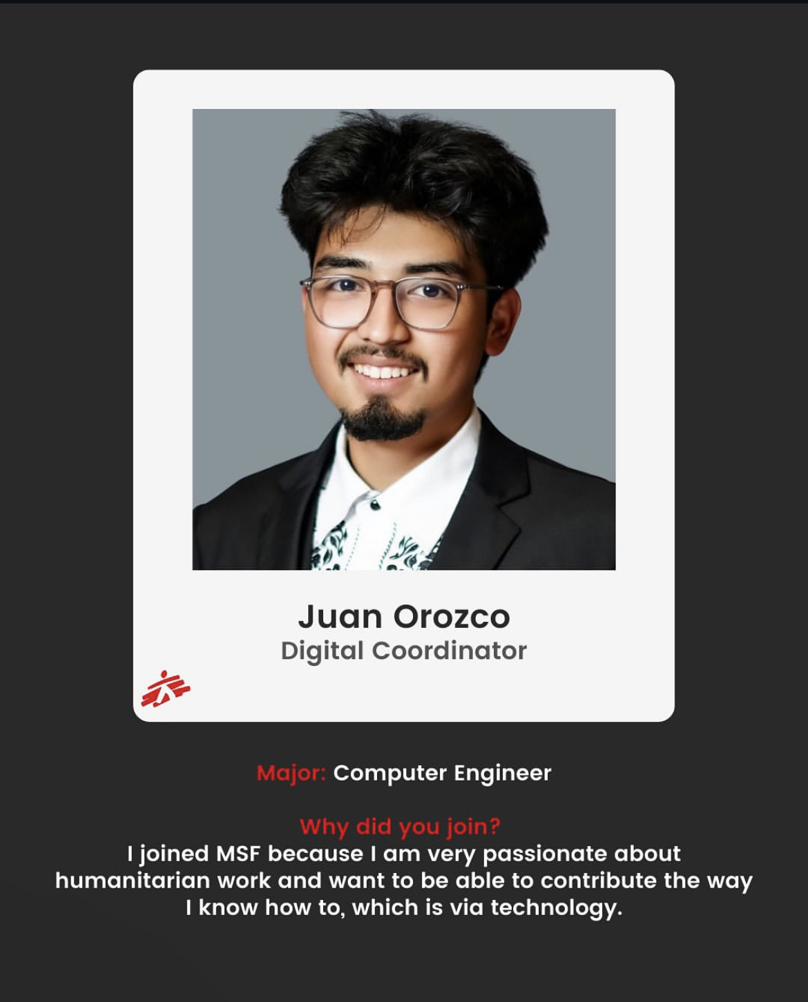 Digital Coordinator of Friends of MSF